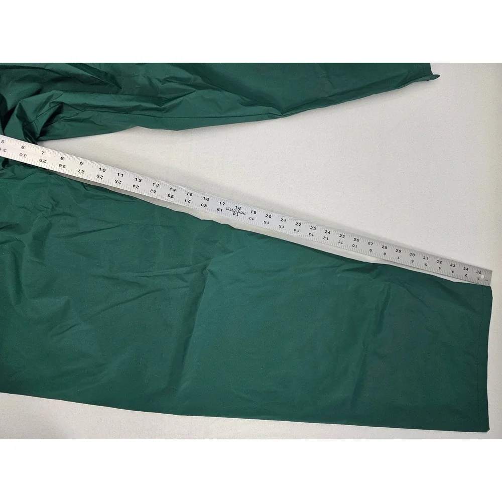 Columbia Sportswear PVC Nylon Windbreaker Snap Pants Green‎ Men's Size S